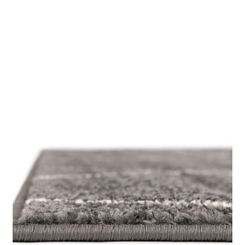 Tapete Enrejado Geométrico en Gris Obscuro