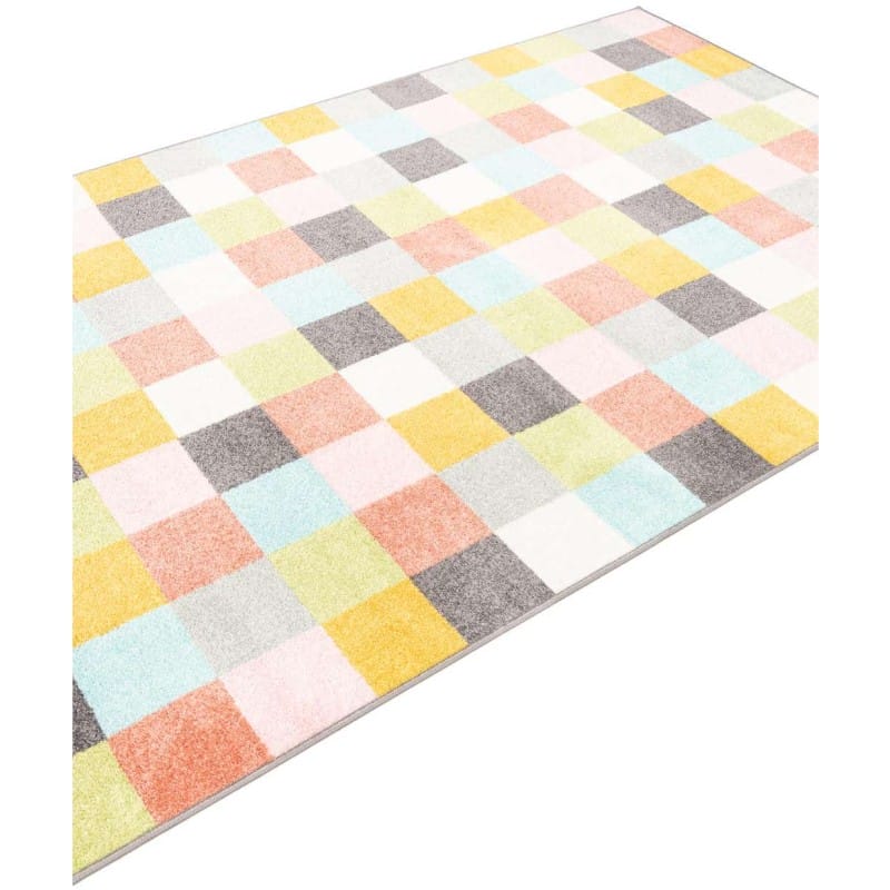 Tapete Fantasia Cuadricula Multicolor