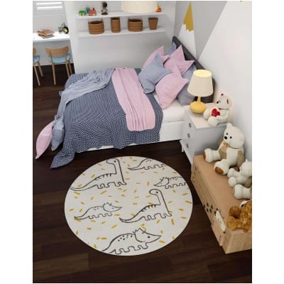 Tapete Fantasia Dinosaurios y Confeti