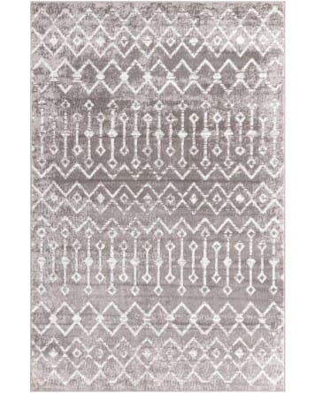 Tapete Bohemio Marroquí en Gris