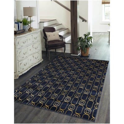 Tapete Anna Cadenas Azul y Oro