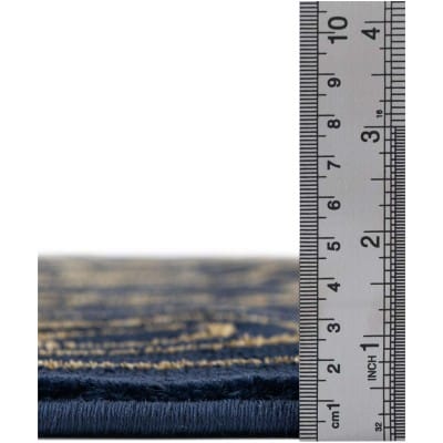 Tapete Anna Cadenas Azul y Oro