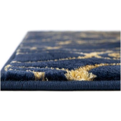 Tapete Anna Cadenas Azul y Oro