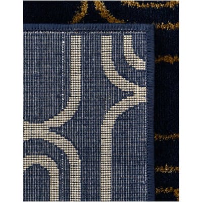 Tapete Anna Cadenas Azul y Oro