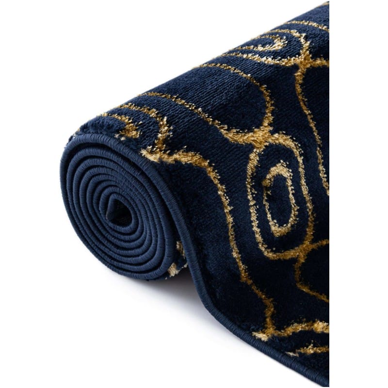 Tapete Anna Cadenas Azul y Oro