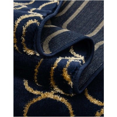 Tapete Anna Cadenas Azul y Oro