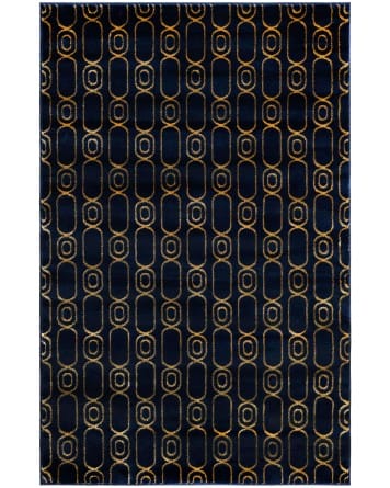 Tapete Anna Cadenas Azul y Oro