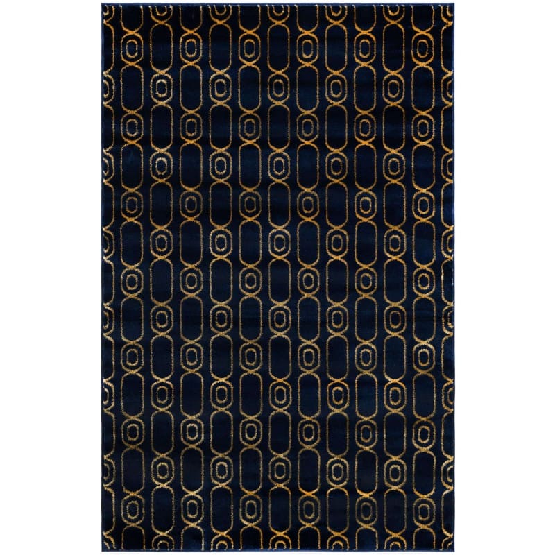 Tapete Anna Cadenas Azul y Oro