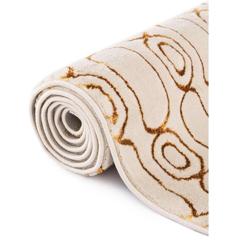 Tapete Anna Cadenas Blanco y Oro