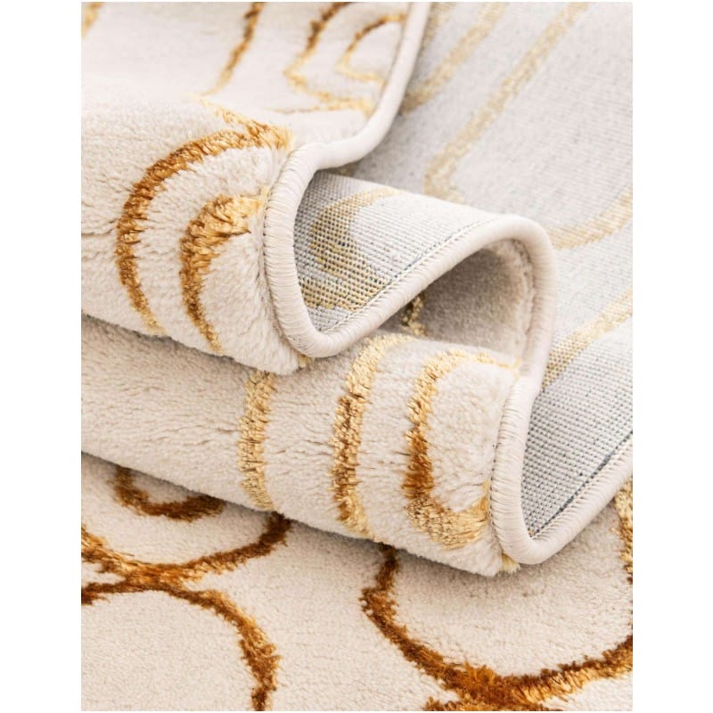 Tapete Anna Cadenas Blanco y Oro