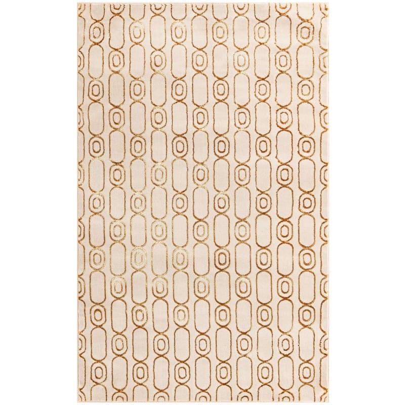 Tapete Anna Cadenas Blanco y Oro