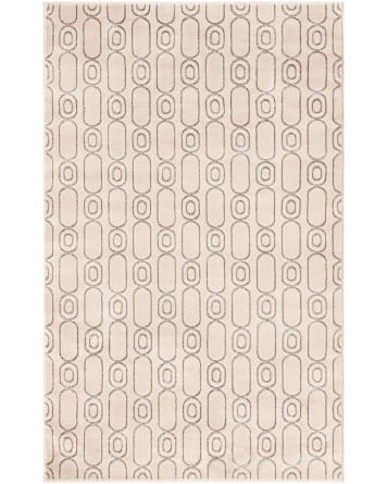 Tapete Anna Cadenas Blanco y Plata