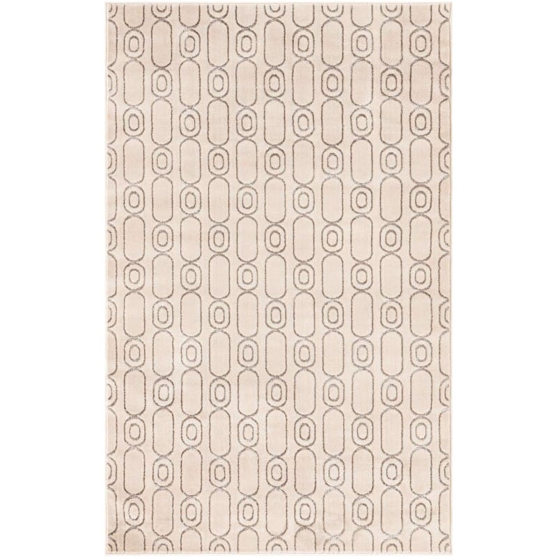 Tapete Anna Cadenas Blanco y Plata