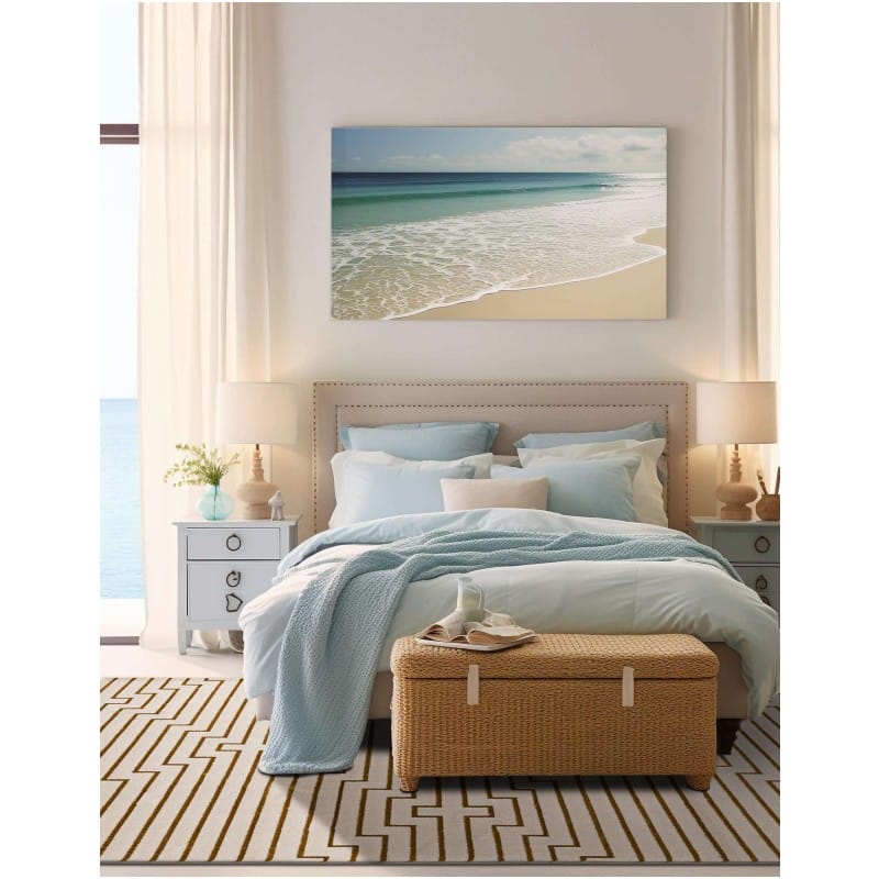 Tapete Anna de Lineas Blanco y Oro