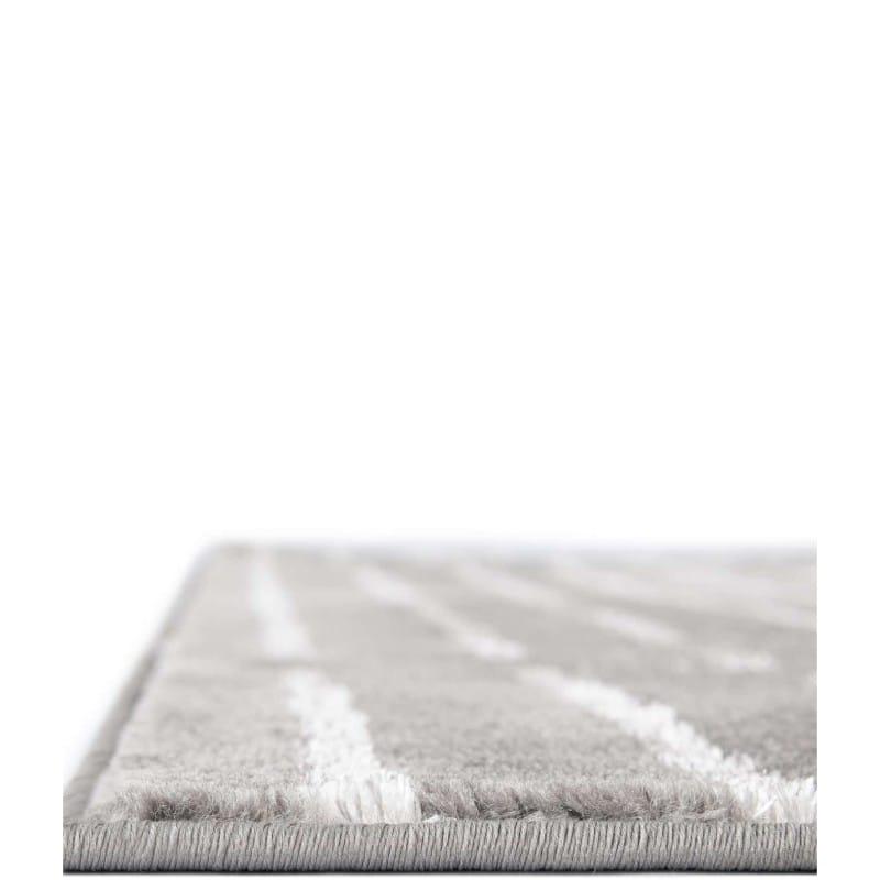 Tapete Anna de Lineas Gris y Plata