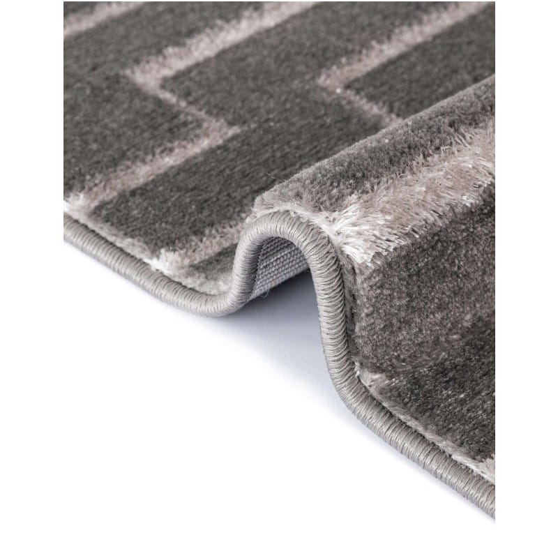 Tapete Anna de Lineas Gris y Plata