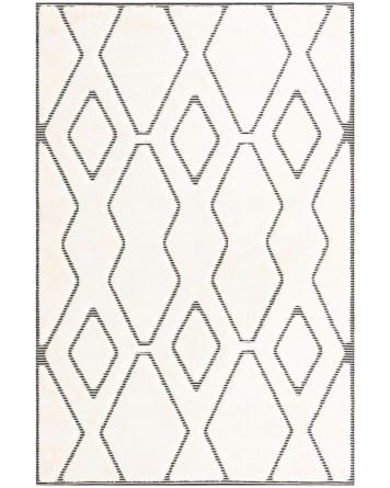 3209105_main Tapete Prisma Columnas y Rombos en Marfil