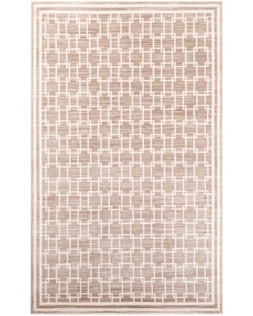 Tapete Christie Enrejado Cuadrado en Beige