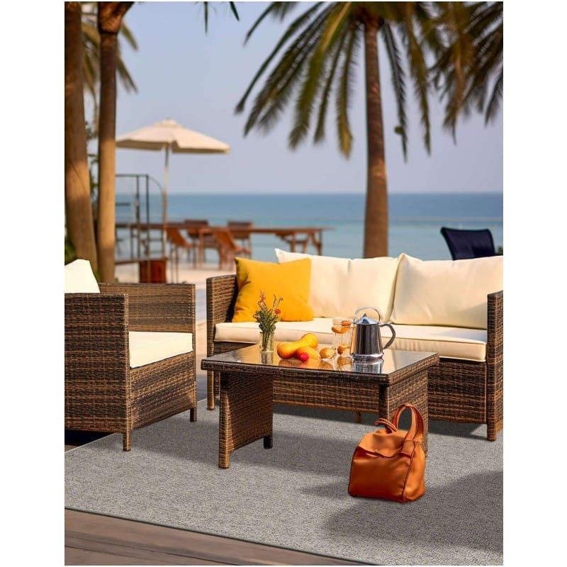 Tapete Sinfonía Exterior Solido en Gris