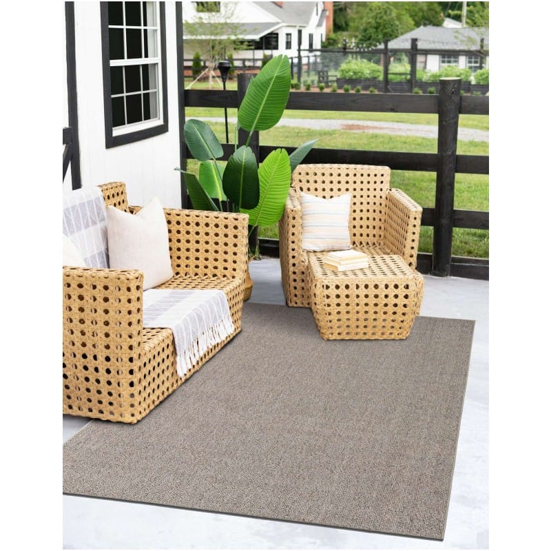 Tapete Sinfonía Exterior Solido en Gris