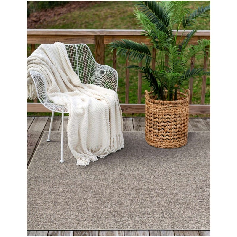 Tapete Sinfonía Exterior Solido en Gris