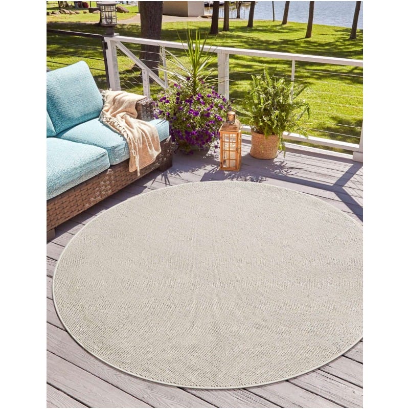 Tapete Sinfonía Exterior Solido en Marfil