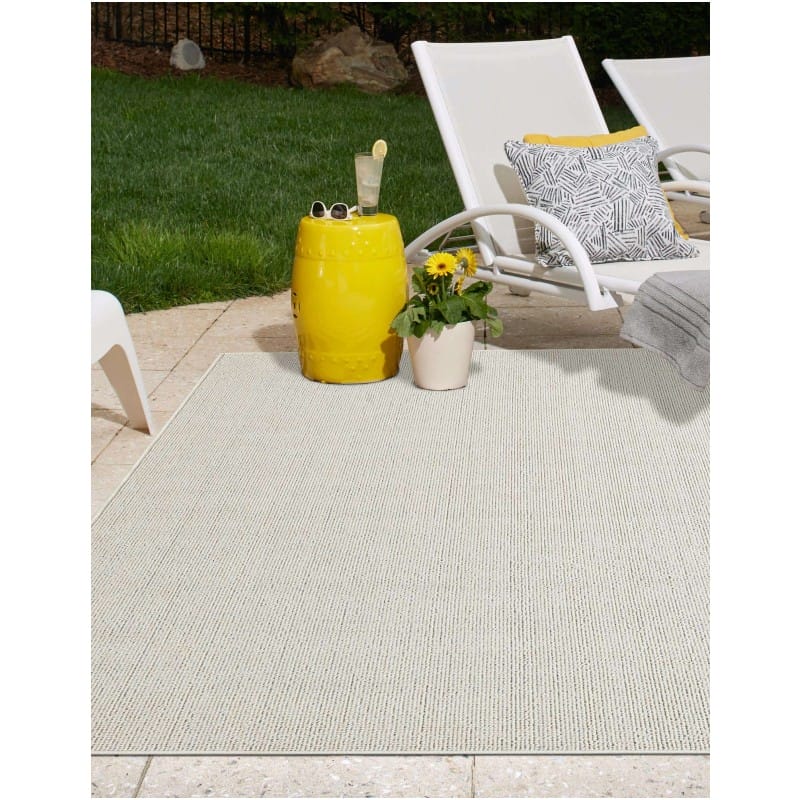 Tapete Sinfonía Exterior Solido en Marfil