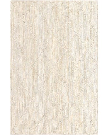 Tapete Trenzado de Yute con Rombos en Claro