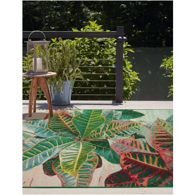 Tapete Exterior Botánico Grandes Hojas