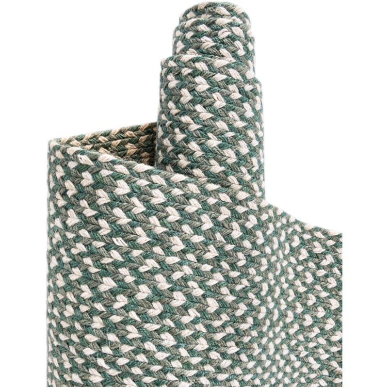 Tapete de Yute Trenzado Escoces en Verde