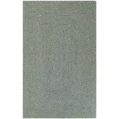 Tapete de Yute Trenzado Escoces en Verde