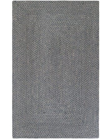 Tapete de Yute Trenzado Escoces en Azul