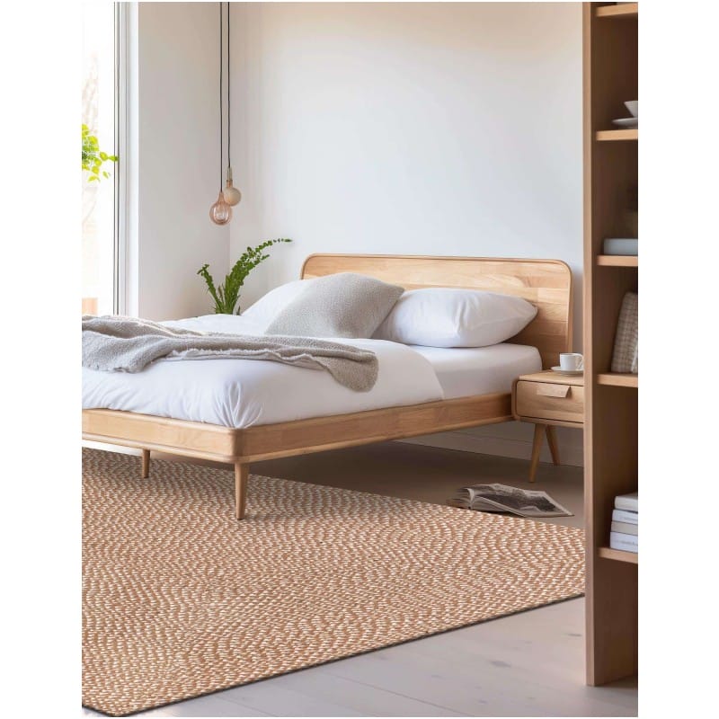 Tapete de Yute Trenzado Escoces en Café