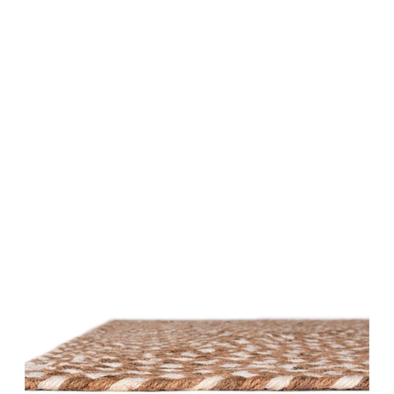 Tapete de Yute Trenzado Escoces en Café