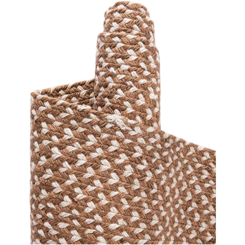 Tapete de Yute Trenzado Escoces en Café