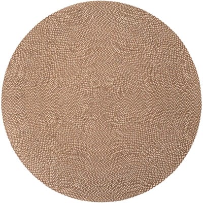 Tapete de Yute Trenzado Escoces en Café