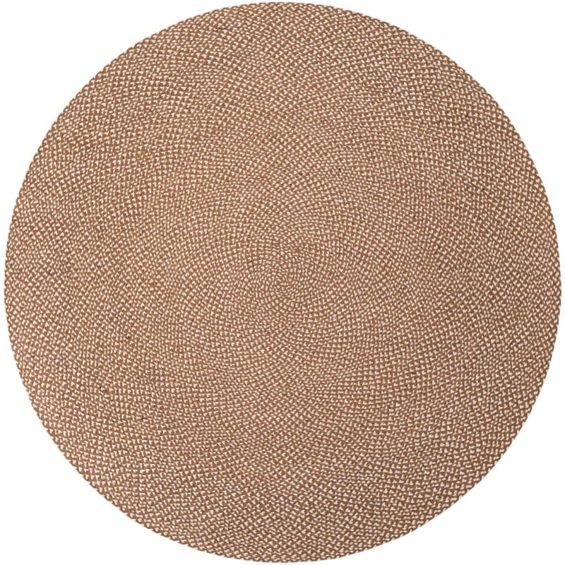 Tapete de Yute Trenzado Escoces en Café