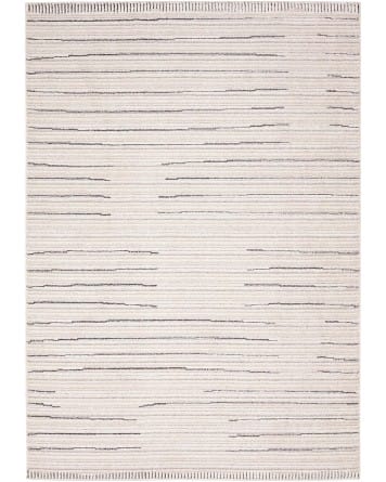 Tapete Java de Rayas en Marfil