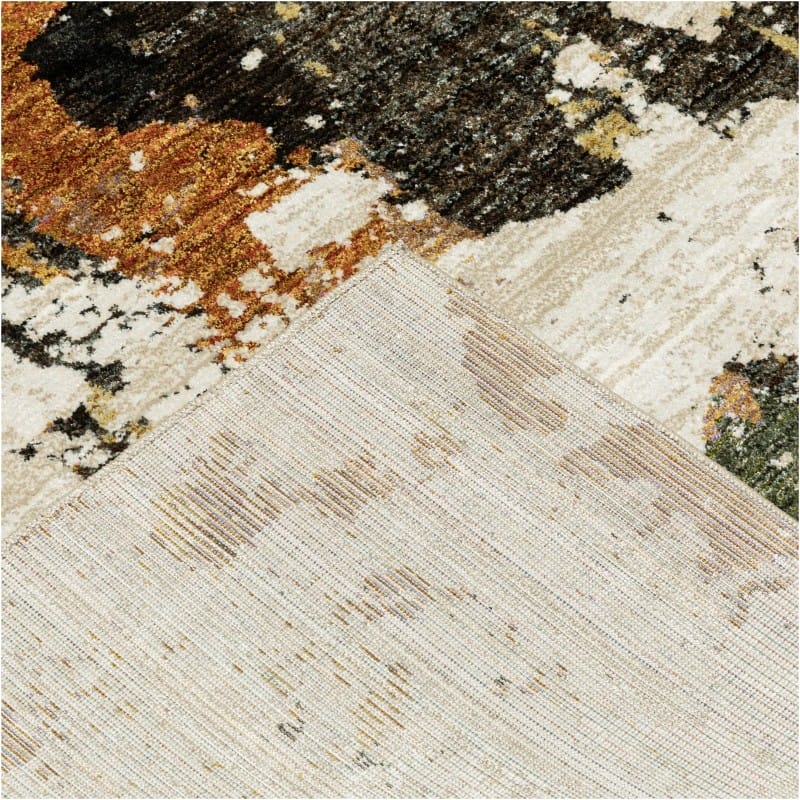 Tapete Evolución Abstracto Beige y Carbon