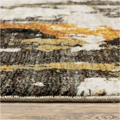 Tapete Evolución Abstracto Beige y Carbon