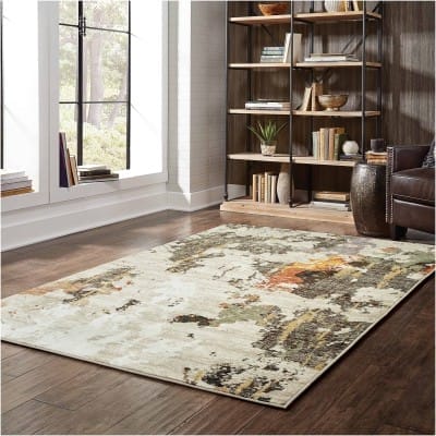 Tapete Evolución Abstracto Beige y Carbon